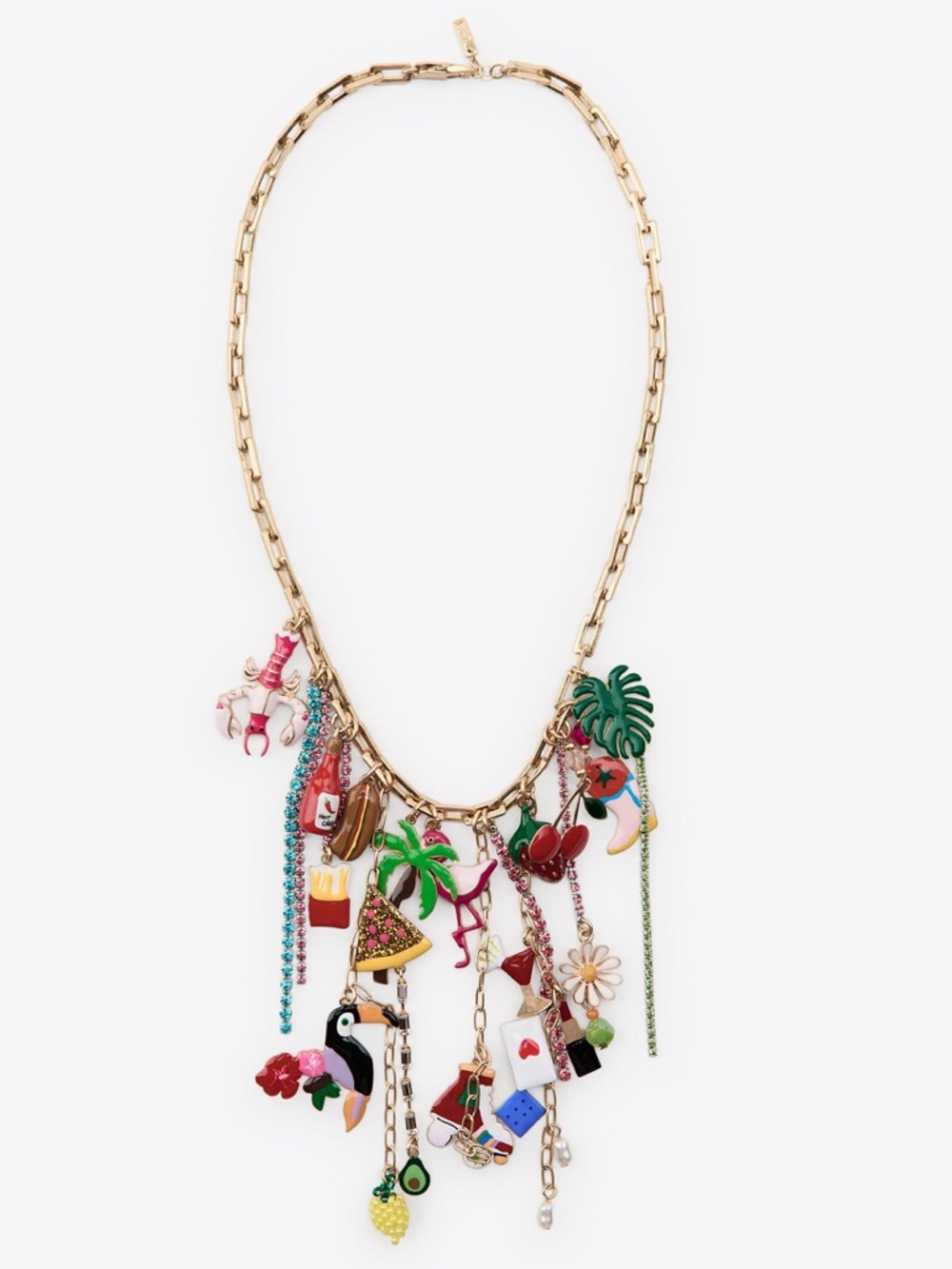 ZARA charm link necklace, spring, festival - Picture 8 of 16